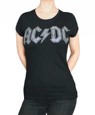 Dámské tričko AC/ DC - Logo Diamante