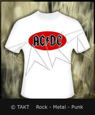 Tričko AC/ DC - Logo Oval bílé