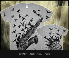 Tričko Saks Crows Grey - All Print