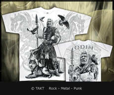 Tričko Viking 43 - Odin bílé - All Print